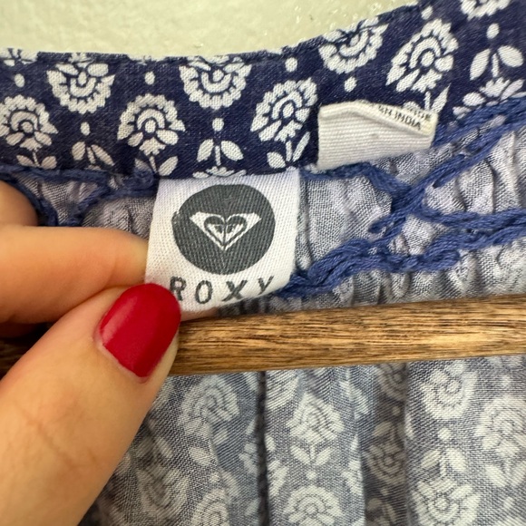 Roxy S Blue Floral Beach Swim Coverup Dress - Picture 5 of 11